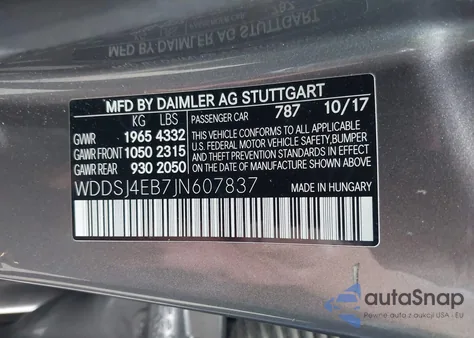 2018 Mercedes-Benz Cla 250 z USA, uszkodzony, nr VIN WDDSJ4EB7JN607837